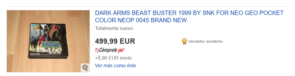 Los juegos más caros de Neo Geo Pocket